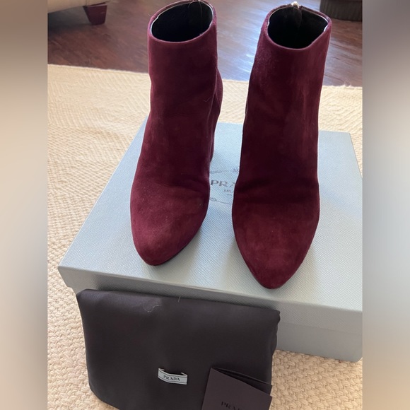 Prada Calzature Donna Suede Bootie, 39 - Picture 5 of 8